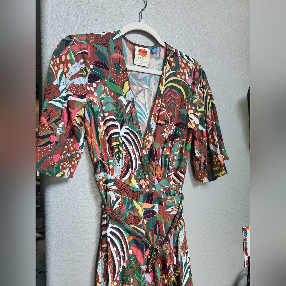 FARM RIO Fiesta Maxi Wrap Dress NWOT - XS - Picture 7 of 12